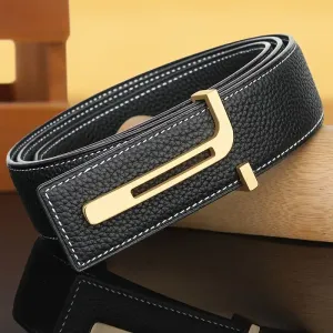 Ceinture en cuir véritable pour homme