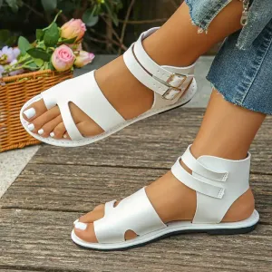 Sandales plates noires élégantes pour femme