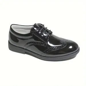 Chaussures Oxford classiques à lacets de style preppy pour garçons