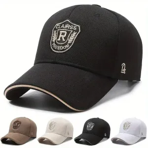 Casquette de baseball unisexe avec lettre R
