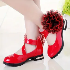 Chaussures Mary Jane à fleurs élégantes et tendance pour filles