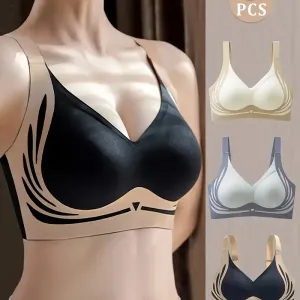 Lot de 3 soutiens-gorge push-up sans coutures pour femme