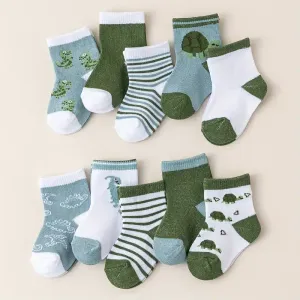Lot de 10 chaussettes pour garçon motif dinosaure