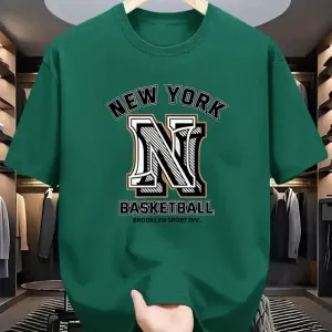 t-shirt-de-basket-ball-new-york-100-coton-pour-homme
