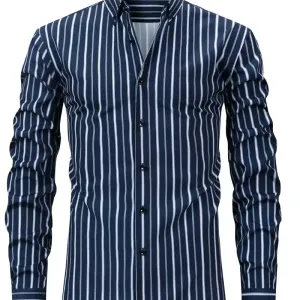 chemise-boutonnee-a-manches-longues-rayee-bleu-aqua-pour-homme--2rkb3z