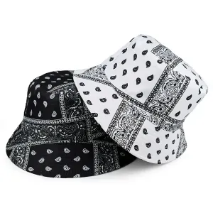 Chapeau bob tendance imprimé en noix de cajou