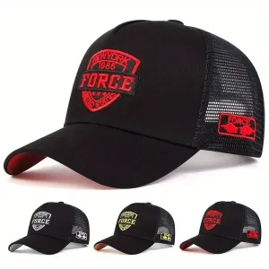 Casquette de baseball ajustable en maille pour homme