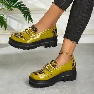 mocassins-femme-vert-citron-vif-a-imprime-leopard