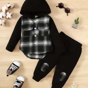 Ensemble haut à capuche et pantalon assorti pour garçon
