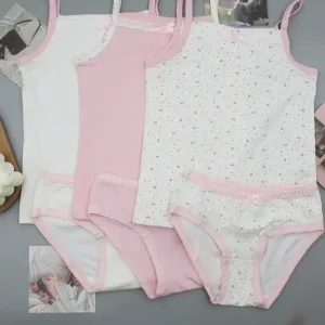 Ensemble de 3 pièces pour fille avec singlet et caleçons