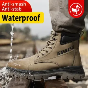 Bottes de sécurité haute qualité, tige haute en acier