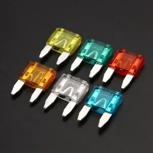 Lot de 60 fusibles pour voiture, Tailles assorties (5 A à 30 A) en nylon et aluminium durables