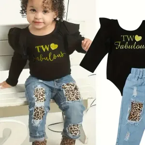 Combinaison à manches longues pour petites filles