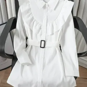 chemise-elegante-a-manches-longues-pour-fille-avec-bordure-a-volants-e