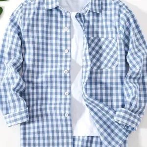 chemise-a-carreaux-en-coton-elegante-pour-garcon-manches-longues-bouto