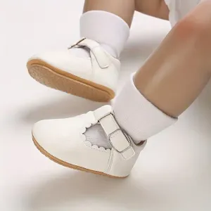 Chaussures Mary Jane de couleur unie pour filles et bébés
