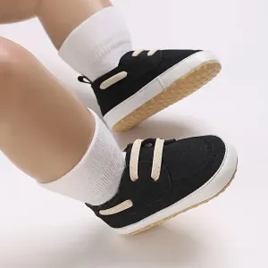 Paire de chaussures en toile style sport vintage preppy pour bébé garçon