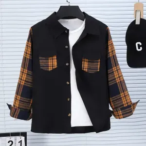 chemise-a-manches-longues-a-carreaux-decontractee-pour-garcon-avec-poc