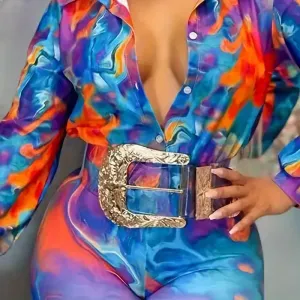 Ceinture large transparente et polyvalente pour femme