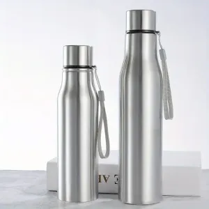 Bouteille d'eau de sport simple et portable en acier inoxydable de 750 ml/1 000 ml