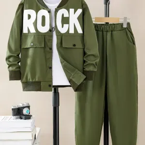 pantalon-a-manches-longues-pour-garcon-costume-de-baseball-haut-lettre