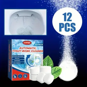 Lot de 12 nettoyants automatiques pour cuvette de toilettes JTFER,