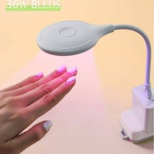 Lampe à ongles UV LED 36 W 8 pièces avec perles de lampe UV LED avec col de cygne
