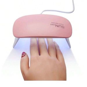 Lampe à ongles en gel UV, 1pc 6W rose mini lampe à ongles lampe à ongles machine