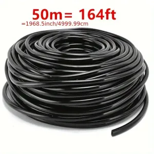 Tuyau d'arrosage goutte-à-goutte flexible noir de 30 m/40 m/50 m