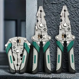 Pince multifonction pliable pour électriciens
