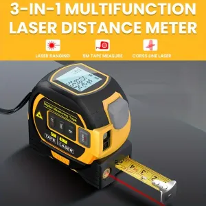 Télémètre laser haute précision et mètre ruban en acier MIGPRC