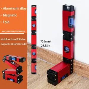 Niveau pliable multifonction NIUGUI 71 cm, outil magnétique à 5 sections