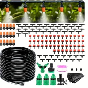 Kit d'arrosage goutte-à-goutte de 50 mètres pour jardin