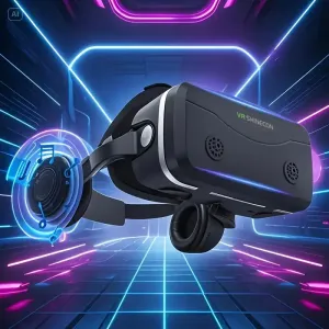 Lunettes de réalité virtuelle 3D, compatibles avec iPhone et Android (11,94 à 15,75 cm)