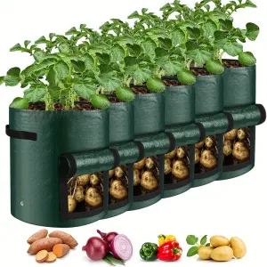 Lot de 6 sacs de culture pour pommes de terre, 26,5 L/37,85 L