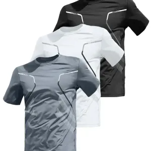 T-shirt de sport homme à séchage rapide et évacuation de l'humidité