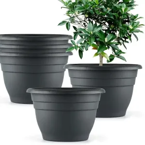 Lot de 5 pots de fleurs avec trous de drainage