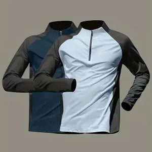 Lot de 2 t-shirts à manches longues pour homme