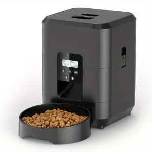 Distributeur automatique de nourriture intelligent pour chats avec bouton de commande