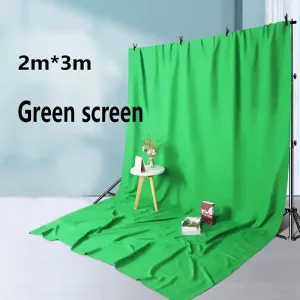 Écran vert 2 x 3 m pour arrière-plans photo et diffusion en direct