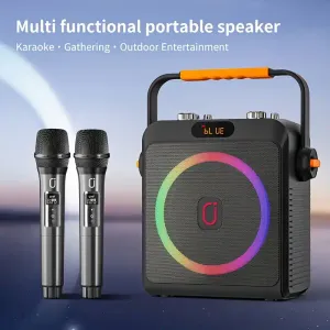 jyxkaraokeenceintebluetoothportableavec2microphonessansfilpouradultes