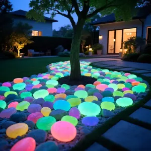 1068 pierres décoratives phosphorescentes en résine