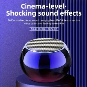 Enceinte portable sans fil avec cordon - Compacte, connectivité sans fil