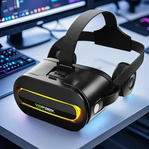 Casque de réalité virtuelle 4K - Expérience 3D immersive, angle de vue de 110°