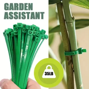 Lot de 100/500 attaches vertes robustes pour jardinage