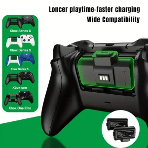 Ce kit de batterie est compatible avec les batteries rechargeables des manettes Xbox Series