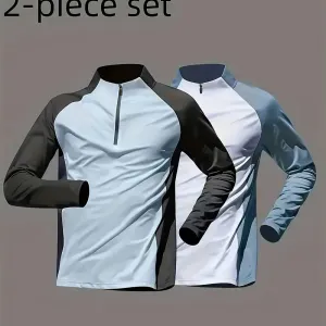 Lot de 2 t-shirts à manches longues pour homme