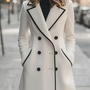 manteauelegantetchaudentweedcroisepourfemme