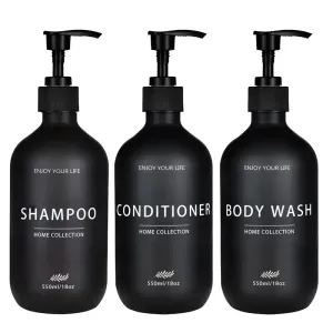Lot de 3 flacons distributeurs réutilisables de 500ml