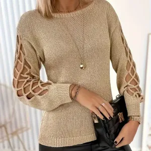 pullbeigepourfemmepullelegantaudesignminimalistechic